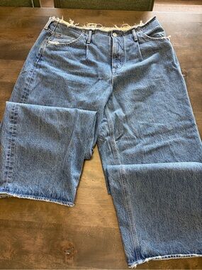 Moussy Vintage Classic Blue Denim Jeans - Casual Barrel Leg